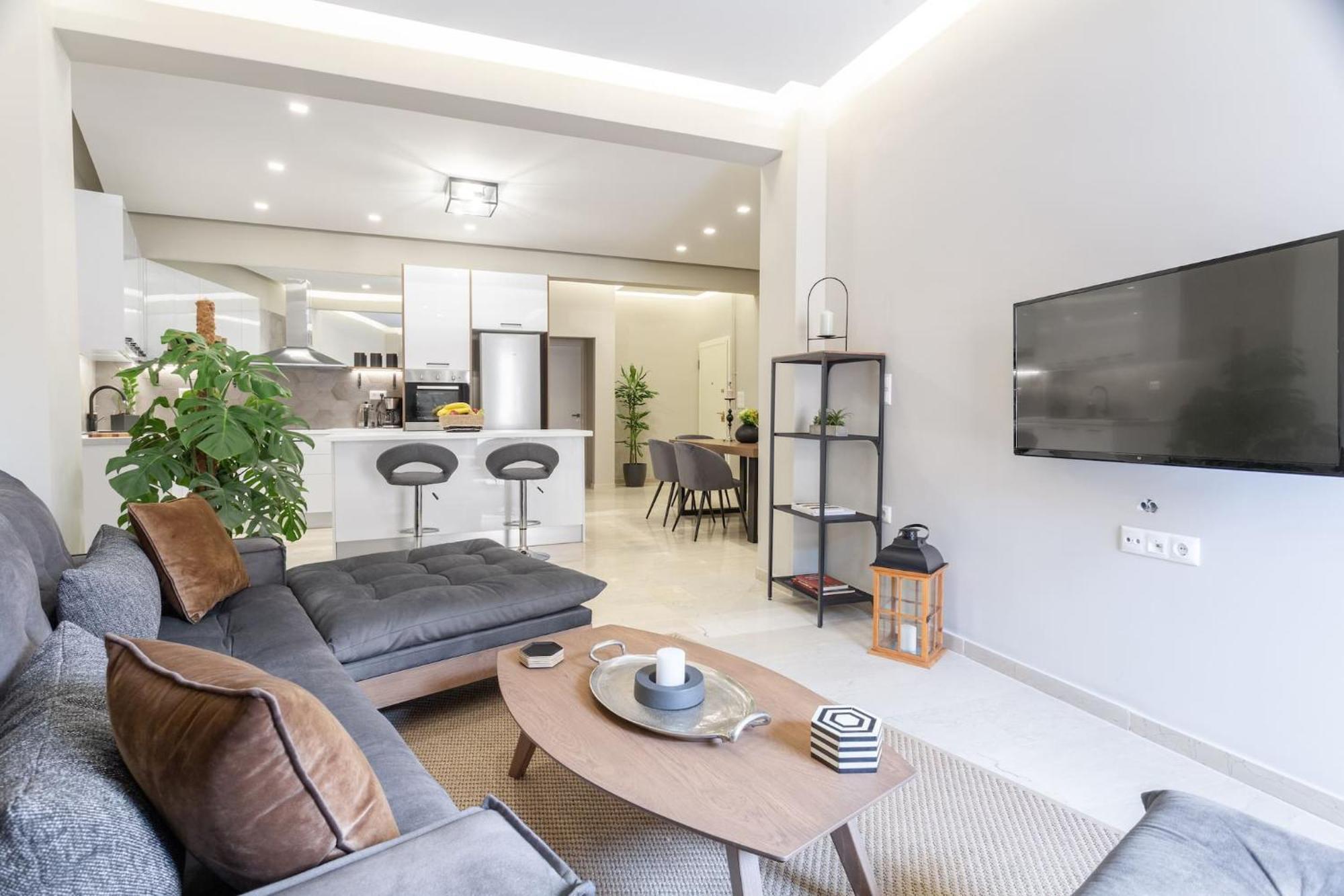 אתונה Deluxe 3-Bdrm Urban-Industrial Apt At Acropolis מראה חיצוני תמונה